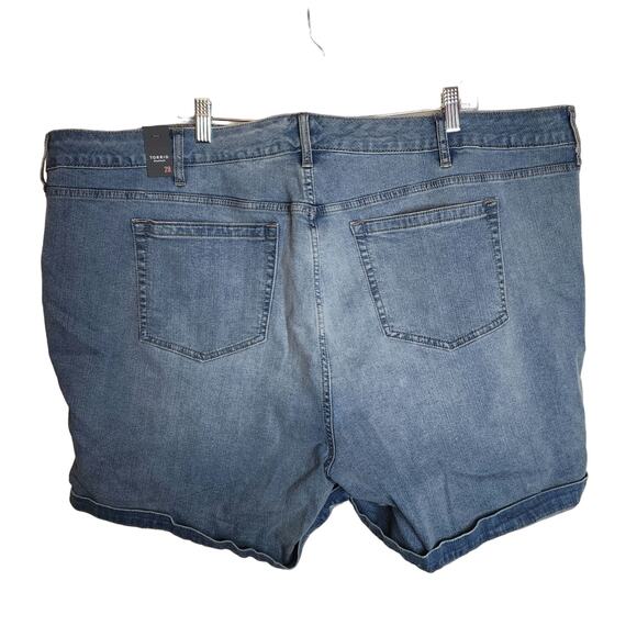 Torrid Midrise 5" Vintage Stretch Shorts, Undone, NWT, Size 28 - Picture 6 of 8